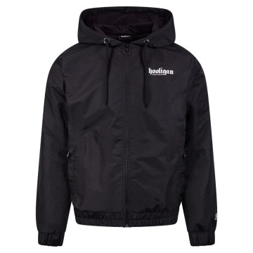 Hooligan windbreaker Essential | zwart - wit