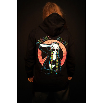 Gabber Hippy Hoodie Neon Glow 