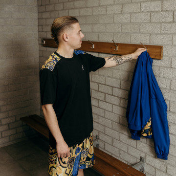 Australian Archive t-shirt schouder Mist | zwart