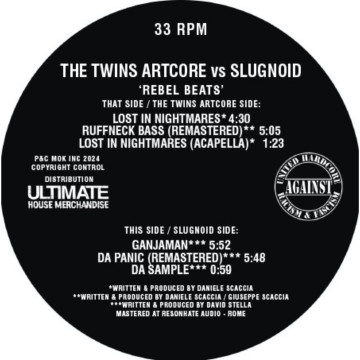 The Twins Artcore vs Slugnoid – Rebel Beats vinyl