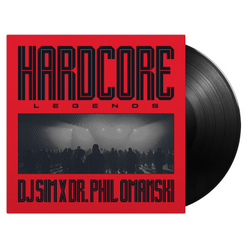 DJ SIM x Dr. Phil Omanski - Hardcore Legends vinyl zwart