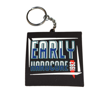 Early Hardcore rubberen sleutelhanger