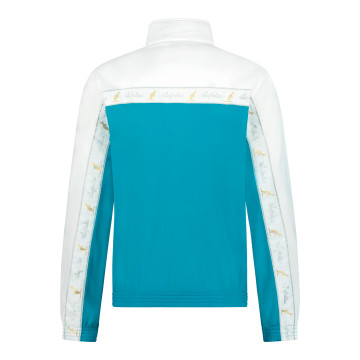 Australian duo jack witte borstbies 3.0 | peacock blauw - wit