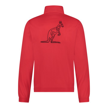 Australian slim fit jack zwarte bies + big logo 3.0 | rood