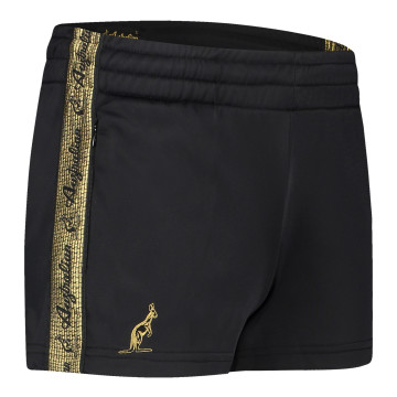 Australian dames hotpants met gouden bies 2.0 | zwart