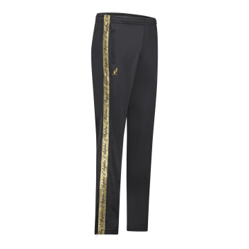 Australian broek met 2 ritsen en gouden bies 2.0 | zwart