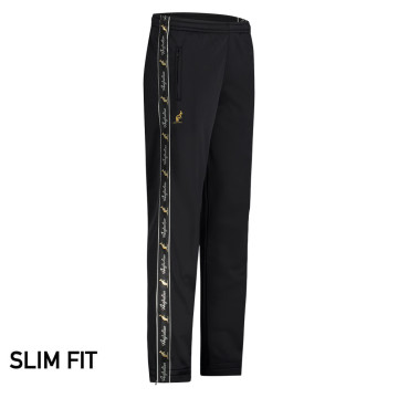 Australian broek slim fit met 2 ritsen en zwarte bies 3.0 | zwart