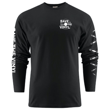 Save the Vinyl longsleeve | zwart