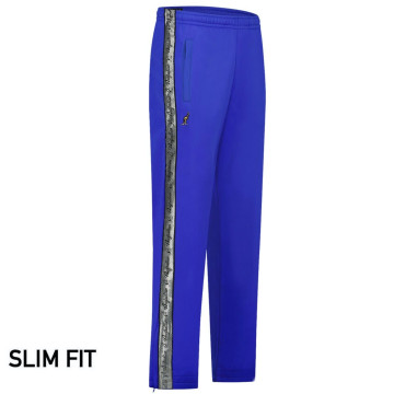 Australian broek slim fit met 2 ritsen en zilveren bies 3.0 | ita blauw