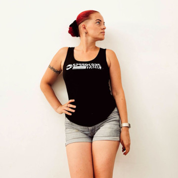 Speedcore Italia dames tanktop | zwart