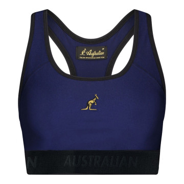 Australian dames glossy sporttop | navy
