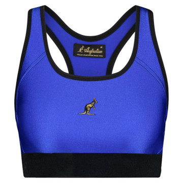 Australian dames glossy sporttop | ita blauw