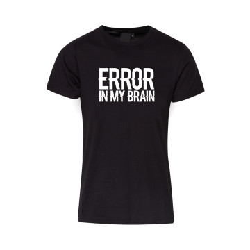 Hard-Wear T-shirt Error In my brain | zwart