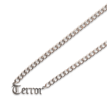 Terror ketting logo 65 CM | zilver