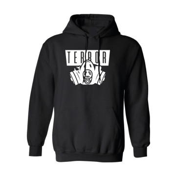 Hard-Wear Hooded Sweater Terror Gas Mask | zwart