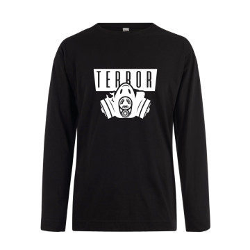 Hard-Wear Longsleeve Terror Gas Mask | zwart