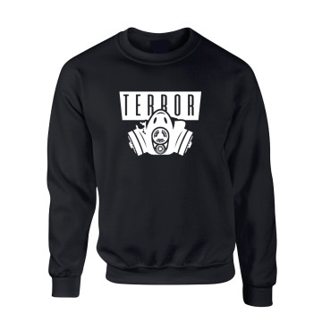 Hard-Wear Trui Terror Gas Mask | zwart